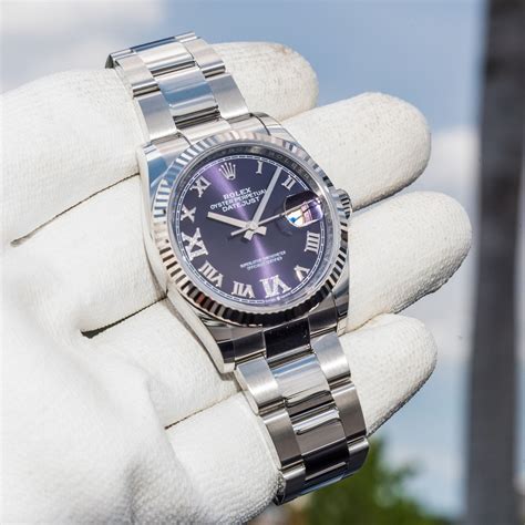 rolex datejust 31 purple dial|brand new Rolex Datejust price.